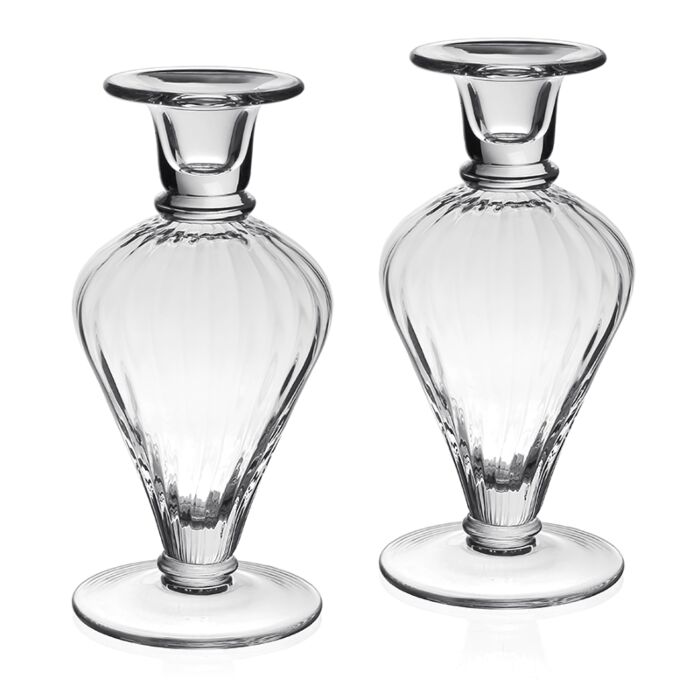Lydia Pair of Candlesticks 8''