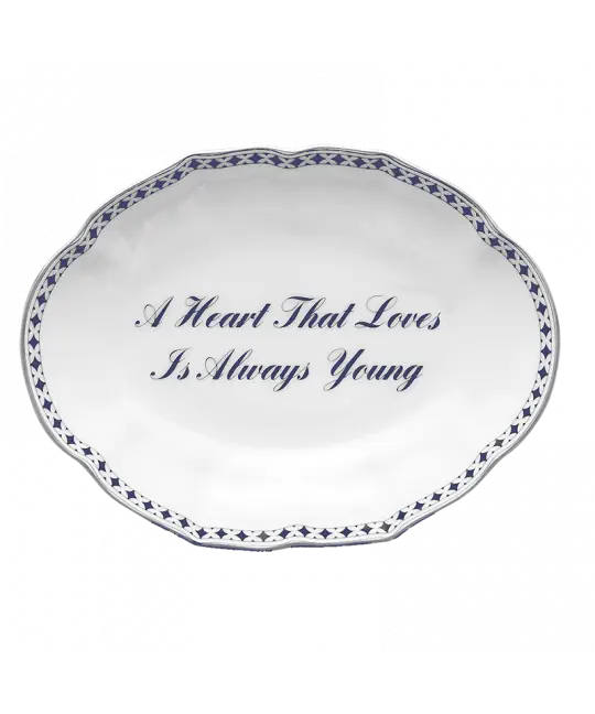 A Heart That Loves is Always Young Ring Tray
