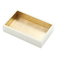 Lacquer Guest Towel Napkin Holder - Ivory