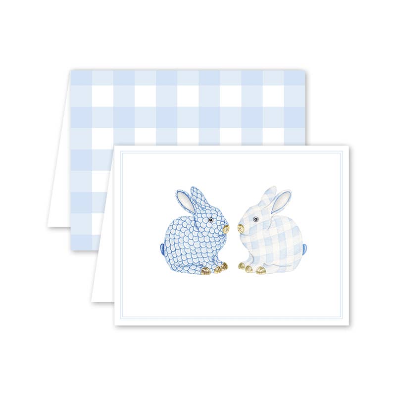 Porcelain Bunnies Greeting Card