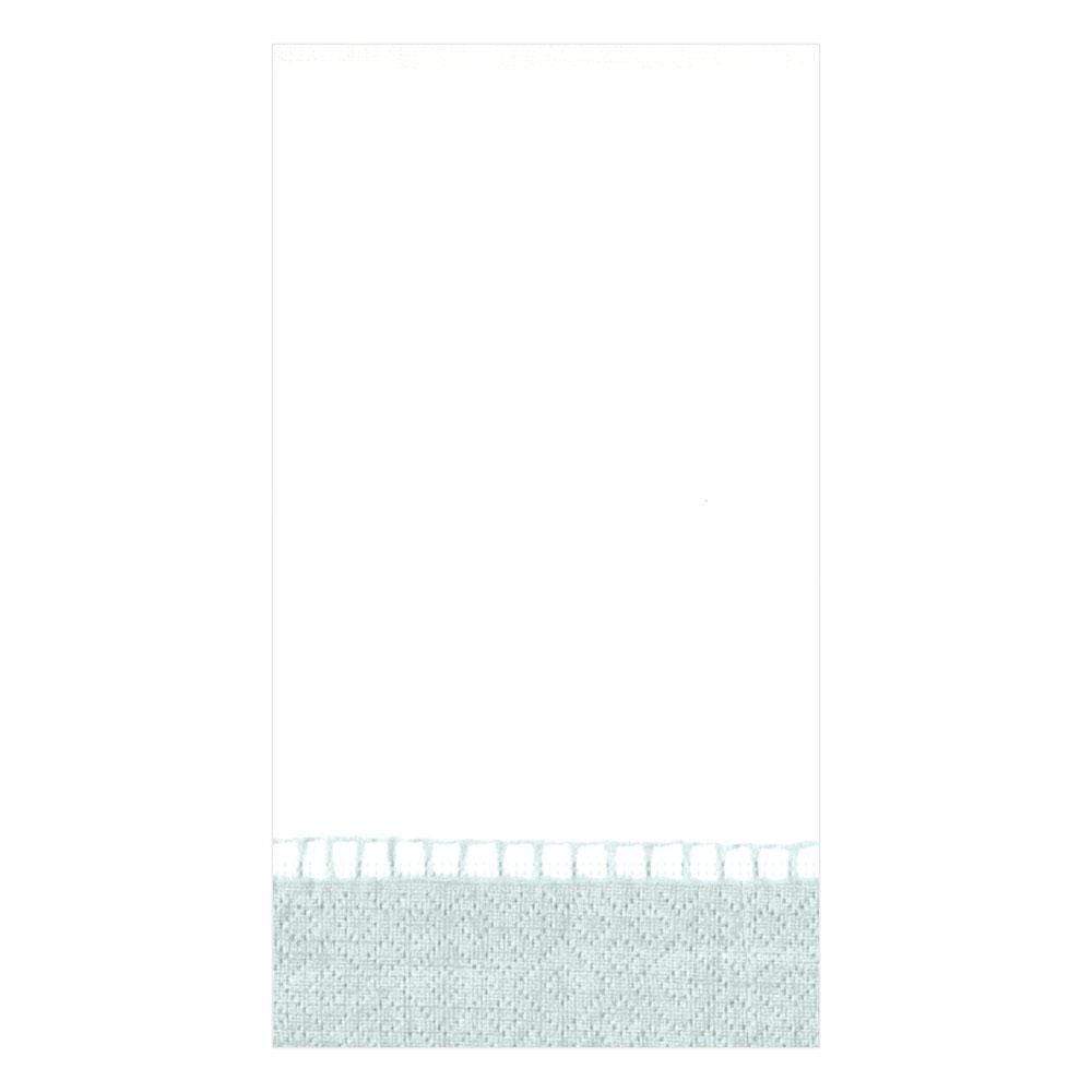 Linen Border Silver Paper Guest Towel Napkins