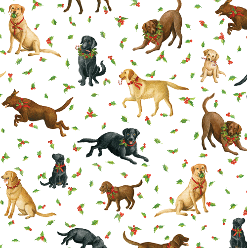 Christmas Labs Gift Wrap