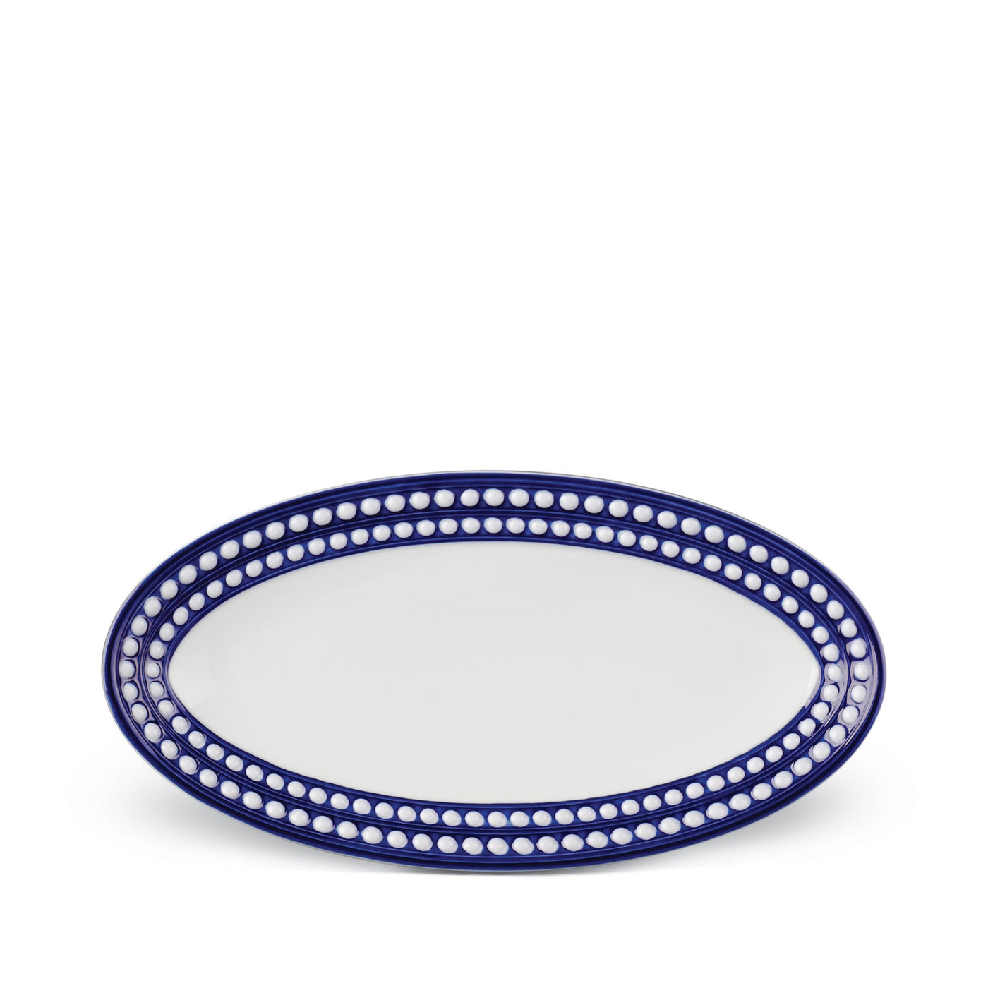 Perlée Blue Oval Platter - Small