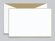Gold Bordered White Flat Cards