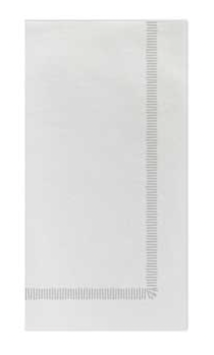 Papersoft Fringe Guest Towel Napkins - Light Gray