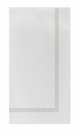 Papersoft Fringe Guest Towel Napkins - Light Gray