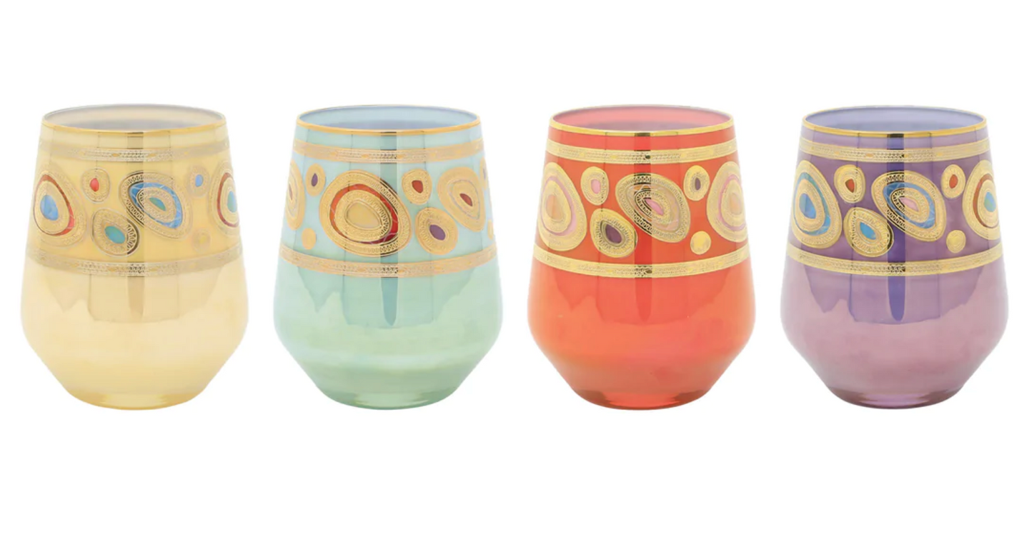 Regalia Assorted Stemless Wine - Set of 4