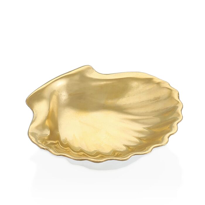 Scallop Shell Gold Dish - 2¾''