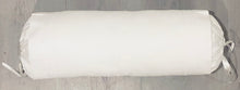 Load image into Gallery viewer, White Embroidery Neckroll Sham &amp; Insert

