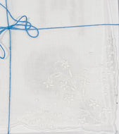 White Embroidery Handkerchief