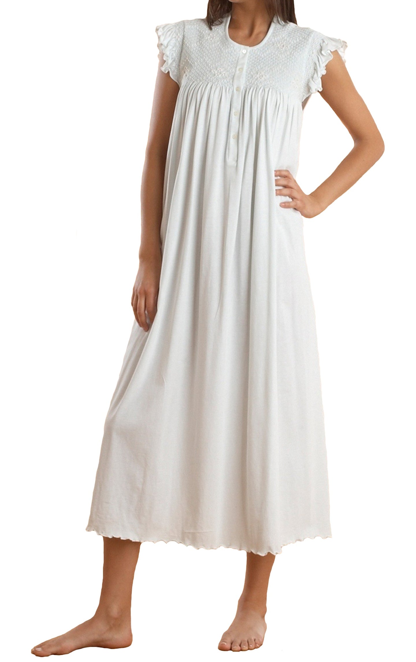 Daisy Long Gown - White