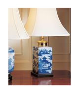 Blue Canton Small Tea Jar Lamp