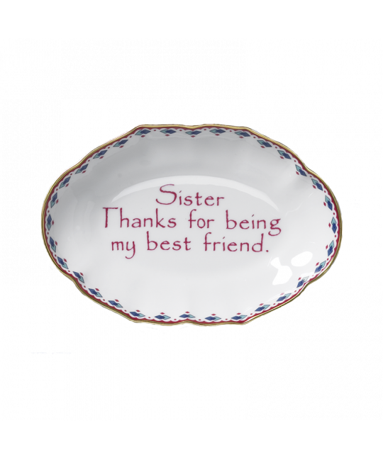 Sister Thanks For Being My Best Friend Ring Tray