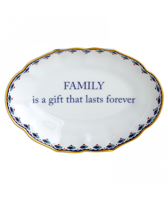 Family Is A Gift That Lasts Forever Ring Tray