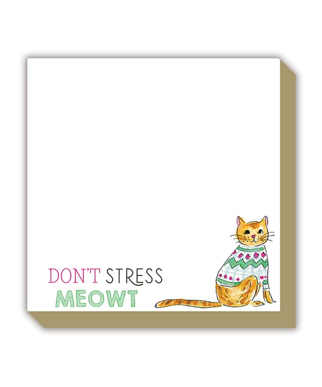 Luxe Notepad - Don't Stress Meowt